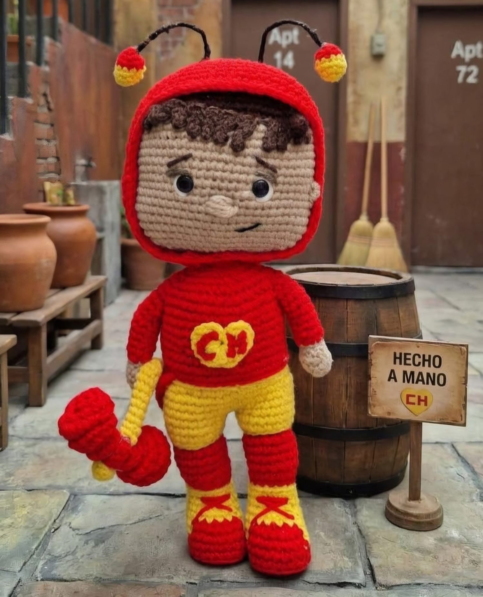 Peluche de el chapulin colorado
